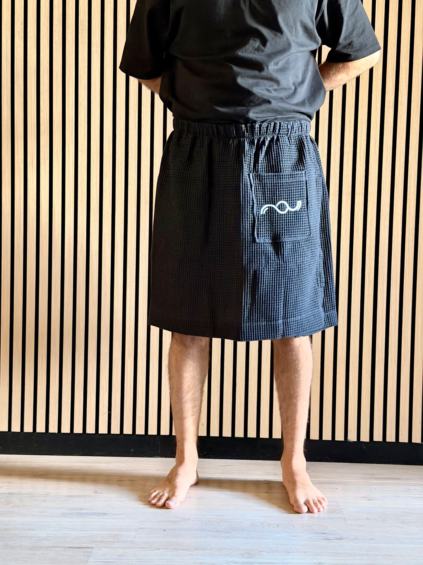 Flow Skirt waffle black