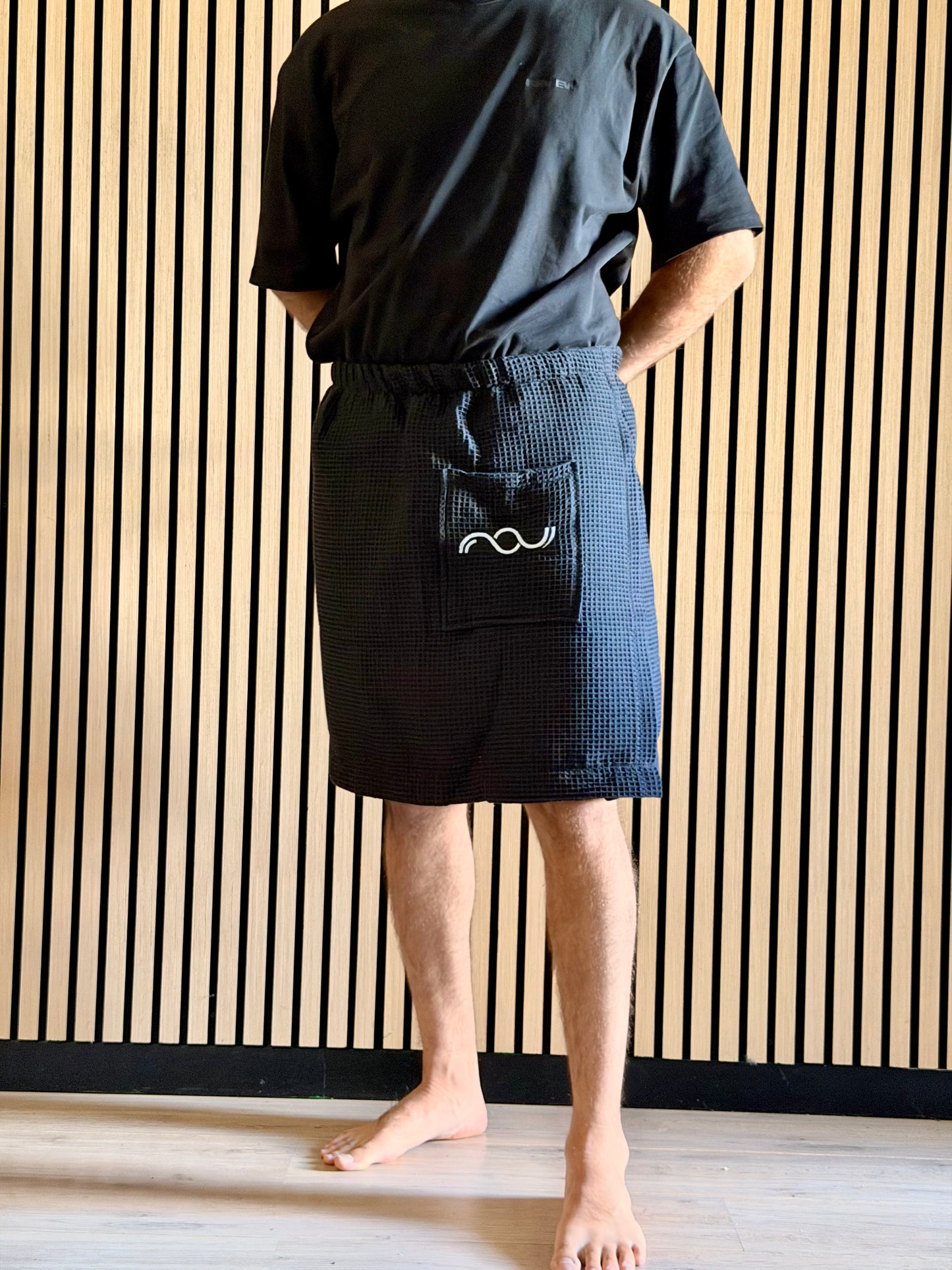 Flow Skirt waffle black